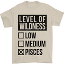 Levels of Wildness Pisces Mens T-Shirt Cotton Gildan Sand