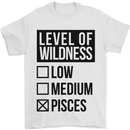 Levels of Wildness Pisces Mens T-Shirt Cotton Gildan White