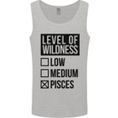 Levels of Wildness Pisces Mens Vest Tank Top Sports Grey