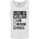 Levels of Wildness Pisces Mens Vest Tank Top White