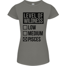 Levels of Wildness Pisces Womens Petite Cut T-Shirt Charcoal