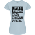 Levels of Wildness Pisces Womens Petite Cut T-Shirt Light Blue
