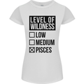 Levels of Wildness Pisces Womens Petite Cut T-Shirt White