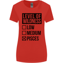 Levels of Wildness Pisces Womens Wider Cut T-Shirt Red
