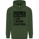 Levels of Wildness Sagittarius Childrens Kids Hoodie Forest Green