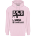 Levels of Wildness Sagittarius Childrens Kids Hoodie Light Pink