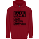 Levels of Wildness Sagittarius Childrens Kids Hoodie Red