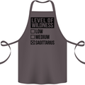Levels of Wildness Sagittarius Cotton Apron 100% Organic Dark Grey