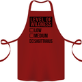 Levels of Wildness Sagittarius Cotton Apron 100% Organic Maroon