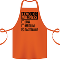 Levels of Wildness Sagittarius Cotton Apron 100% Organic Orange