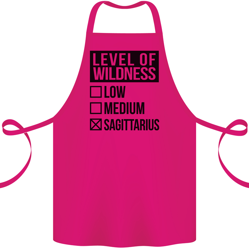 Levels of Wildness Sagittarius Cotton Apron 100% Organic Pink