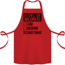 Levels of Wildness Sagittarius Cotton Apron 100% Organic Red