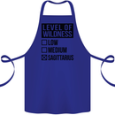 Levels of Wildness Sagittarius Cotton Apron 100% Organic Royal Blue