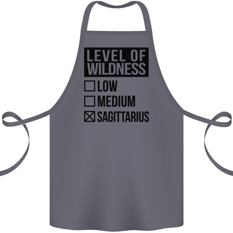 Levels of Wildness Sagittarius Cotton Apron 100% Organic Steel