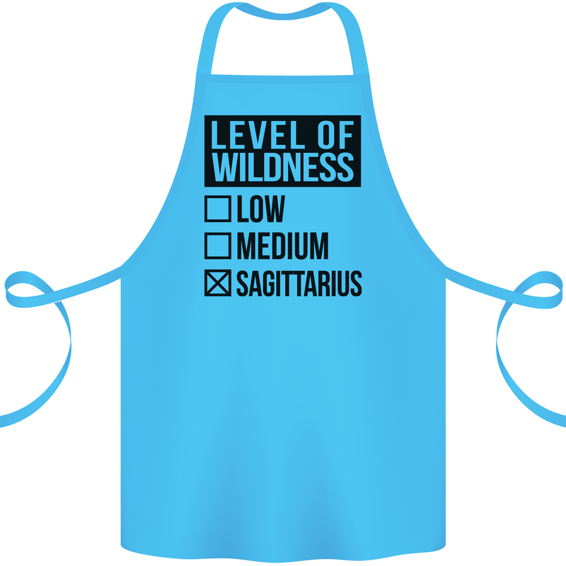 Levels of Wildness Sagittarius Cotton Apron 100% Organic Turquoise