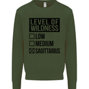 Levels of Wildness Sagittarius Kids Sweatshirt Jumper Forest Green