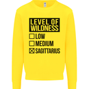 Levels of Wildness Sagittarius Kids Sweatshirt Jumper Yellow