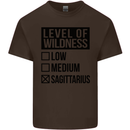 Levels of Wildness Sagittarius Kids T-Shirt Childrens Chocolate