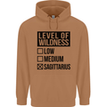 Levels of Wildness Sagittarius Mens 80% Cotton Hoodie Caramel Latte