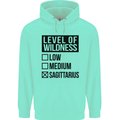 Levels of Wildness Sagittarius Mens 80% Cotton Hoodie Peppermint