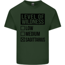 Levels of Wildness Sagittarius Mens Cotton T-Shirt Tee Top Forest Green