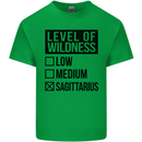 Levels of Wildness Sagittarius Mens Cotton T-Shirt Tee Top Irish Green