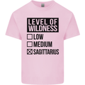 Levels of Wildness Sagittarius Mens Cotton T-Shirt Tee Top Light Pink