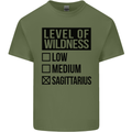 Levels of Wildness Sagittarius Mens Cotton T-Shirt Tee Top Military Green