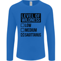 Levels of Wildness Sagittarius Mens Long Sleeve T-Shirt Royal Blue