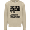 Levels of Wildness Sagittarius Mens Sweatshirt Jumper Sand