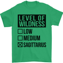 Levels of Wildness Sagittarius Mens T-Shirt Cotton Gildan Irish Green