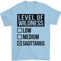 Levels of Wildness Sagittarius Mens T-Shirt Cotton Gildan Light Blue