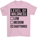Levels of Wildness Sagittarius Mens T-Shirt Cotton Gildan Light Pink