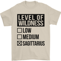 Levels of Wildness Sagittarius Mens T-Shirt Cotton Gildan Sand