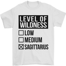 Levels of Wildness Sagittarius Mens T-Shirt Cotton Gildan White
