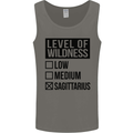 Levels of Wildness Sagittarius Mens Vest Tank Top Charcoal