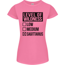 Levels of Wildness Sagittarius Womens Petite Cut T-Shirt Azalea