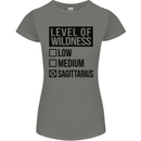 Levels of Wildness Sagittarius Womens Petite Cut T-Shirt Charcoal