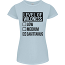 Levels of Wildness Sagittarius Womens Petite Cut T-Shirt Light Blue