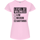 Levels of Wildness Sagittarius Womens Petite Cut T-Shirt Light Pink