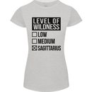 Levels of Wildness Sagittarius Womens Petite Cut T-Shirt Sports Grey