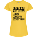 Levels of Wildness Sagittarius Womens Petite Cut T-Shirt Yellow