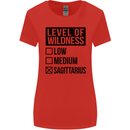 Levels of Wildness Sagittarius Womens Wider Cut T-Shirt Red