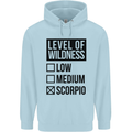 Levels of Wildness Scorpio Childrens Kids Hoodie Light Blue
