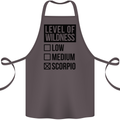 Levels of Wildness Scorpio Cotton Apron 100% Organic Dark Grey