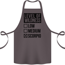 Levels of Wildness Scorpio Cotton Apron 100% Organic Dark Grey