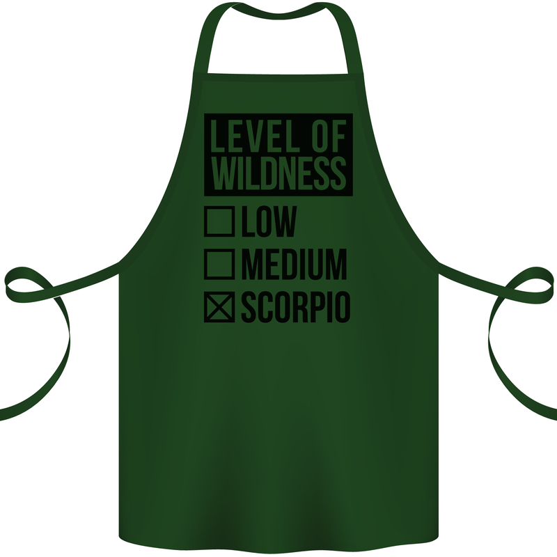 Levels of Wildness Scorpio Cotton Apron 100% Organic Forest Green