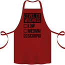 Levels of Wildness Scorpio Cotton Apron 100% Organic Maroon