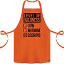 Levels of Wildness Scorpio Cotton Apron 100% Organic Orange