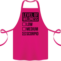 Levels of Wildness Scorpio Cotton Apron 100% Organic Pink